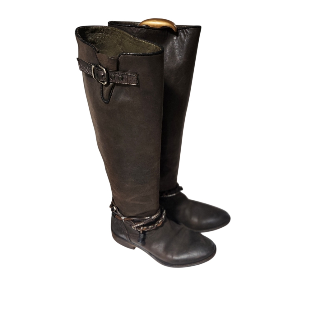 Lavorazione Artigiana Knee-High Leather Boots
